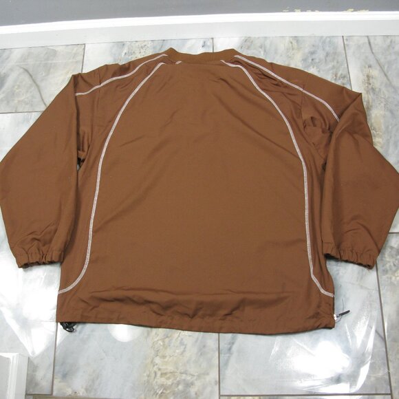 Boombah Men's Brown Partial Zip Windbreaker Size XXL - Picture 3 of 5